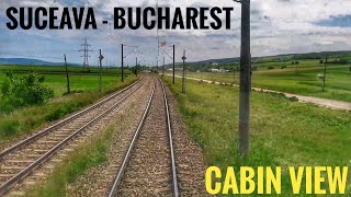 Train CABVIEW 🇷🇴 SuceavaBurdujeniBucureștiBucharest M500M300 Romania locomotive drivers view [upl. by Mitchel]