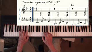 Piano Accompaniment Pattern 17 [upl. by Yelrak]