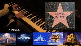 Intros de Cine En Piano  Classic Movie Studios Theme Song Intros Jim Ulloa [upl. by Gary]