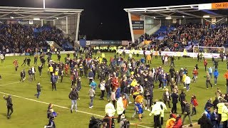 Shrewsbury Fans Invade Pitch After Drawing To Liverpool In The FA Cup [upl. by Marven]