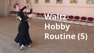 Waltz Hobby Lesson  Choreography 5  Left Whisk Twist Standing Spin [upl. by Oliric348]