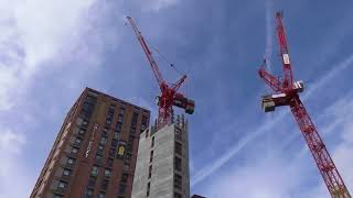 Sheffield city centre Tenter StHollis Croft 27 storey Sytner Tower high rise progress [upl. by Ajiam]