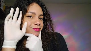 ASMR • Luvas de látex hidratante spray tapping relax [upl. by Egwin]