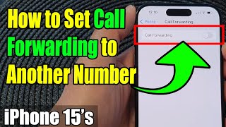 iPhone 1515 Pro Max How to Set Call Forwarding to Another Number [upl. by Onit447]