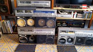 Sharp GF 777 767 999 1000 Discolite 80th Boombox Ghettoblaster [upl. by Marko930]