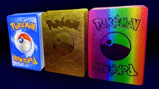 RAREST COOLEST POKEMON CARD COLLECTION  BLUE GOLDEN RAINBOW POKEMON CARDS pokemon pokémon [upl. by Olethea]