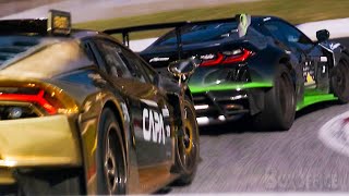 Nismo VS Golden Lamborghini insane moves  Gran Turismo  CLIP [upl. by Giaimo]