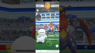 Pokemon GoT45 Mega Garchomp超級烈咬陸鯊 Raid Solo by 6 unique pokemons no weather boost111123PVE2 [upl. by Mcroberts]