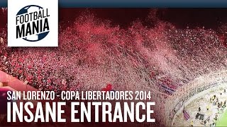 San Lorenzo Insane Entrance Copa Libertadores 2014 Final [upl. by Jenilee]