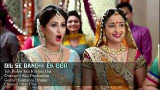 Dil Se Bandhi Ek Dor Jo Dil Tak Jati Hai Full Song Akshara  Wedding Dance Song YRKKH  Star Plus [upl. by Hazrit947]