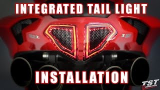 How to install Integrated Tail Light on Ducati 848 1098 1198 by TST Industries [upl. by Ashly]