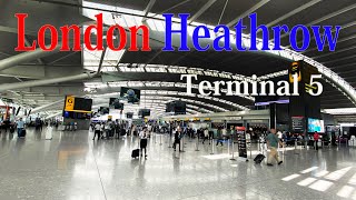 【Airport Tour】2023 London Heathrow Airport Terminal 5 Checkin and Arrival Area [upl. by Harobed636]