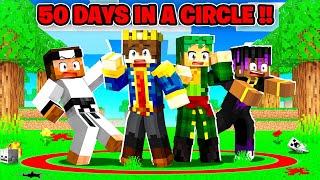 100 Days But YOU CANT LEAVE THE CIRCLE In Minecraft 😰 [upl. by Hayotal]