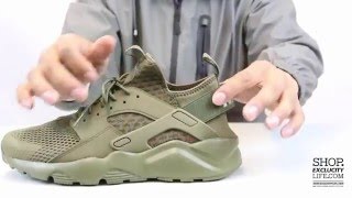 Nike Huarache Ultra BR  Medium Olive  Unboxing Video at Exclucity [upl. by Brodench]