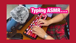 Typing ASMR  No Talking  Ubotie Keyboard  Typing Sounds [upl. by Toor429]