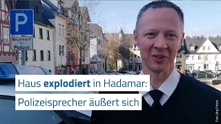 Polizeisprecher Christian Wiepen äußert sich zur Explosion [upl. by Amlez392]