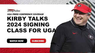 Kirby Smart recaps 2024 signing class what Georgia is getting in Ryan Puglisi UGA 5stars [upl. by Jahdol]