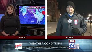 Meteorologist Caleb Saylor FOX 55 Weather Forecast  February 25 2020 [upl. by Dahsra]