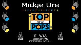 Midge Ure If I Was on Top of the Pops in 1985 Performance as Number 1 [upl. by Adnahsed]