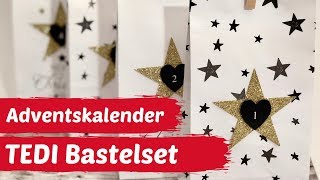 DIYAdventskalender selber machenBastelset von TEDI 2019 [upl. by Enineg]