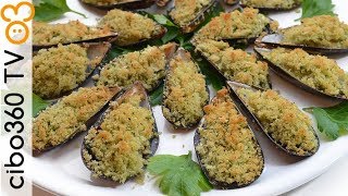 Cozze gratinate al forno sgusciate a crudo [upl. by Ikcin]