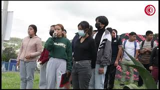 Protesta de normalistas de Panotla en quotEl Trébolquot para exigir cumplimiento a su pliego petitorio [upl. by Ttenneb]