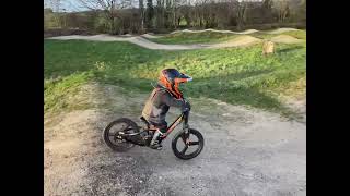 Revvi 16 plus 1st ride on pump track three year old [upl. by Elvina2]