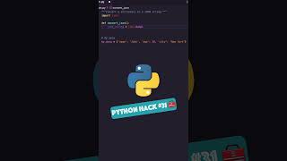 Quick Tutorial Convert Python Dictionaries to JSON pythonprogramming techeducation python101 [upl. by Neeloj662]