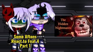 Some Aftons react to Fnaf 4  Part 1  My AU  Gacha Life 2  The Hidden Nightmares [upl. by Reace]