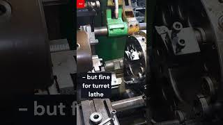 small Tools setup example on a Turret lathe torno revolverdrehmaschine lathetools [upl. by Ynatil]