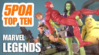 TOP 10 2022 MARVEL LEGENDS Toad Bonebreaker Moon Knight Mojo and More Action Figure Review [upl. by Eudosia]