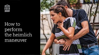 How to Perform the Heimlich Maneuver  In Case of Emergency  Mass General Brigham [upl. by Edylc]