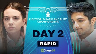 Will Magnus Salimova Arjun amp Vidit Hold Their Lead  FIDE World Rapid Championship 2023 Rds 69 [upl. by Ursal]