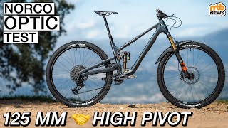 NORCO OPTIC im Test High Pivot mit nur 125 mm 🤯  TrailBikeTest 2024 [upl. by Lucila18]