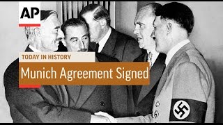 Munich Agreement Signed  1938  Today in History  30 Sept 16 [upl. by Eevets378]