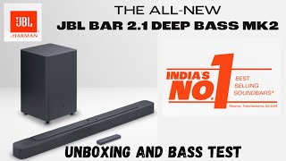 JBL Bar 21 Deep Bass MK2 Dolby Digital Wireless 65quot Subwoofer HDMI 300 W Bluetooth Soundbar [upl. by Talmud]