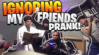 IGNORING MY ANNOYING FRIENDS PRANK😂 THEY THREW A CHAIR AT ME [upl. by Ynoep]