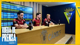 RUEDA DE PRENSA DE LOS CAPITANES  Cádiz Club de Fútbol [upl. by Ihtraa402]