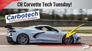 C8 Corvette Carbotech Brake Pads Tech Tuesday with Paragon Performance [upl. by Akiaki934]