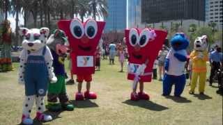 The Y 2012 YMCA Healthy Kids Day Mascot Dance Challenge [upl. by Madai]