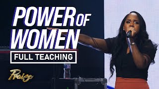 Sarah Jakes Roberts A Womans Power Full Teaching  Praise on TBN [upl. by Nessim]