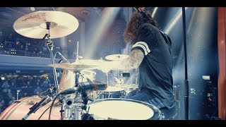 Atreyu  Strange Powers of ProphecyBaptize Drum Cam [upl. by Nahttam211]