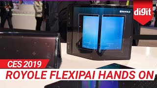 CES 2019 Royole FlexiPai Hands On  Digitin [upl. by Eicram]