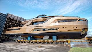 How they build MegaYacht Producing Deluxe superyacht by Heesen Yachts ship building company [upl. by Wemolohtrab127]