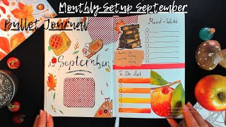 SEPTEMBER 2024 Plan With Me  Bullet Journal Monthly Setup  Daily Planer Artbook [upl. by Asare264]