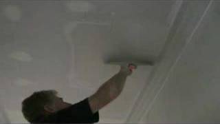 Repair a hole in a drywall or plasterboard ceiling part 3 [upl. by Haon]