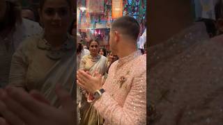 Genelia DSouza SMILES looking at Nick Jonas during AnantRadhikas wedding shorts geneliadsouza [upl. by Uzzial]