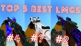 top 5 BEST LMGS in phantom forces [upl. by Los976]