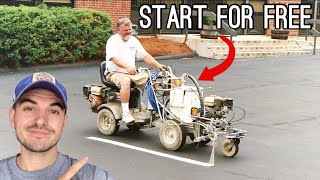 How To Start A Parking Lot Striping Business With NO MONEY [upl. by Rella363]