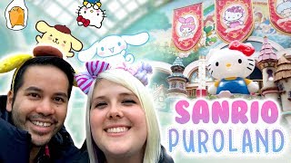 Sanrio Puroland vlog in Japan UFO catchers ichiban kuji shopping food and fun [upl. by Tigdirb]